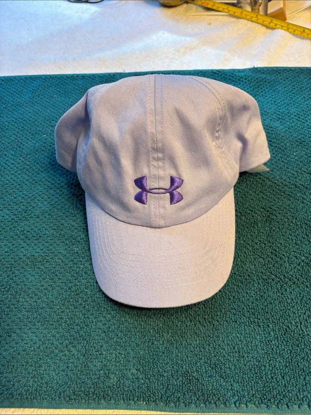Under Armour Youth 100% Cotton Purple Ball Cap with Embroidered Logo